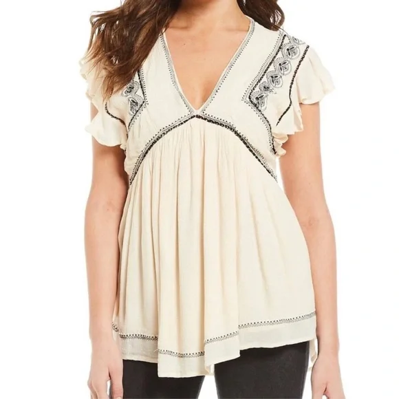 Free People| ‘Falling Water’ Embroidered Tunic - Picture 4 of 12